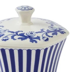 Spode Vases|Blue Italian Steccato Mini Vase
