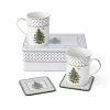 Spode Assorted Mugs|Christmas Tree Polka Dot 5 Piece Mug & Tin Set