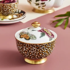 Spode Creamers & Sugar Bowls|Creatures of Curiosity Leopard Lidded Sugar Bowl