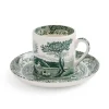Spode Teacups & Saucers|Green Italian Espresso Cup & Saucer