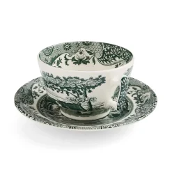 Spode Teacups & Saucers|Green Italian Teacup & Saucer