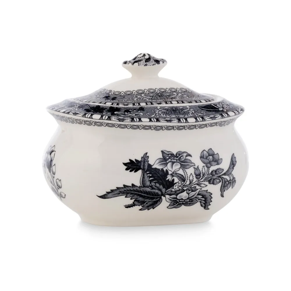 Spode Creamers & Sugar Bowls|Heritage Covered Sugar Bowl (Camilla)