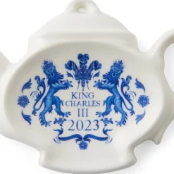 Spode King Charles Iii|Tea Bag Holders & Squeezers|King's Coronation Tea Tidy