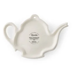 Spode King Charles Iii|Tea Bag Holders & Squeezers|King's Coronation Tea Tidy