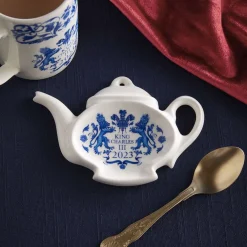 Spode King Charles Iii|Tea Bag Holders & Squeezers|King's Coronation Tea Tidy