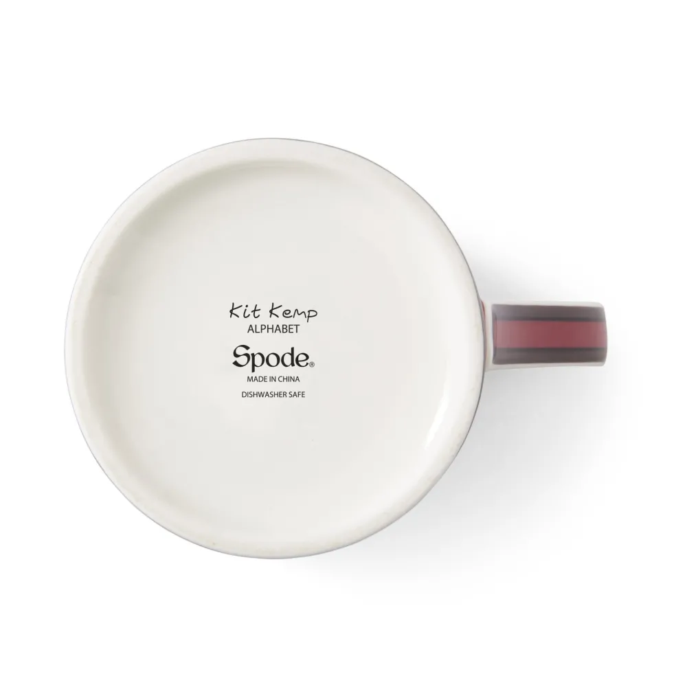 Spode Assorted Mugs|Kit Kemp Alphabet Mug D