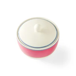 Spode Creamers & Sugar Bowls|Kit Kemp Calypso Pink Covered Sugar Bowl