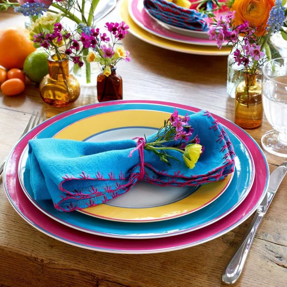 Spode Serving Plates|Kit Kemp Calypso Pink Charger Serving Plate