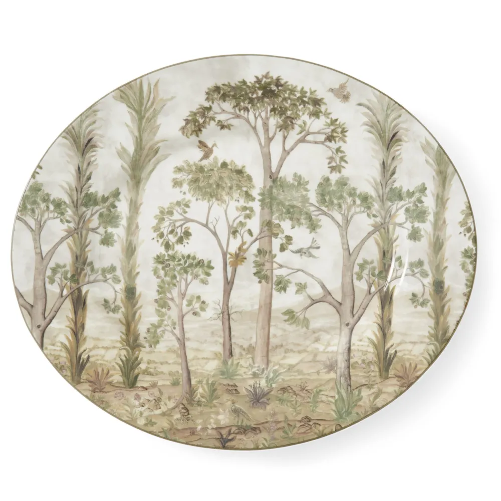 Spode Serving Plates|Kit Kemp Tall Trees Oval Platter