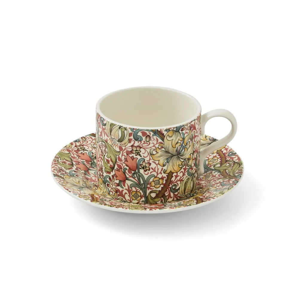 Spode Teacups & Saucers|Morris & Co. Golden Lily Teacup & Saucer