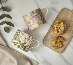 Spode Assorted Mugs|Morris & Co. Mug Set (Fruit & Honeysuckle)