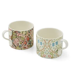 Spode Assorted Mugs|Morris & Co. Set of 2 Mugs (Blackthorn and Golden Lily)