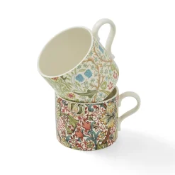 Spode Assorted Mugs|Morris & Co. Set of 2 Mugs (Blackthorn and Golden Lily)