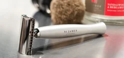 St. James of London Razors|Cheeky B'stard Brushed Metal Safety Razor