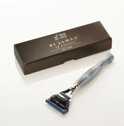 St. James of London Razors|Cheeky B'stard Brushed Metal Mach 3 Razor