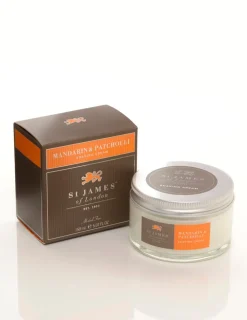 St. James of London Shaving Soaps & Cream|Mandarin & Patchouli Shave Cream Jar