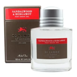 St. James of London Pre-Shave & Post-Shave|Sandalwood & Bergamot Post-Shave Moisturizer Gel