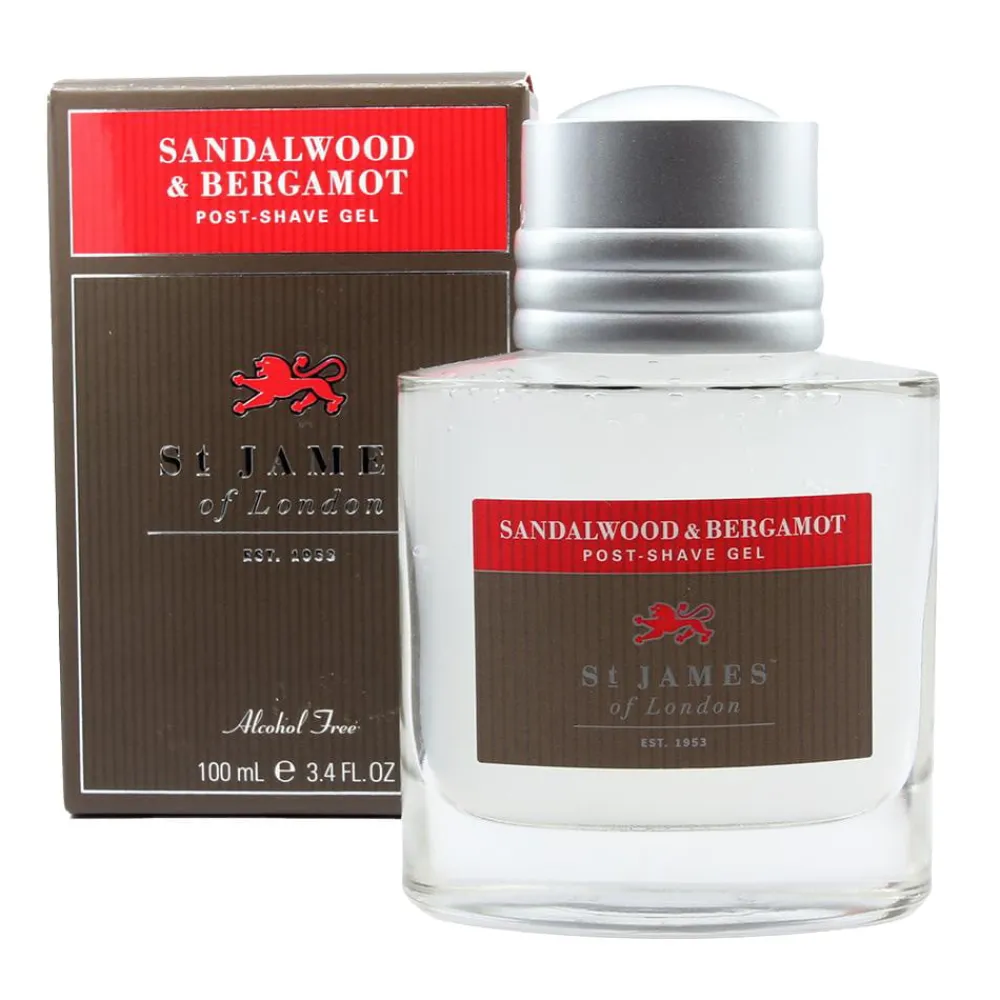 St. James of London Pre-Shave & Post-Shave|Sandalwood & Bergamot Post-Shave Moisturizer Gel