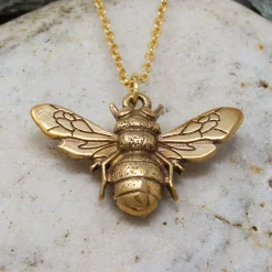St Justin Necklaces & Pendants|Bee Bronze Pendant Necklace