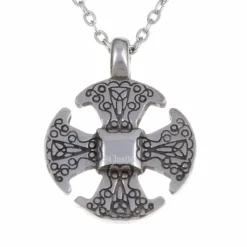 St Justin Necklaces & Pendants|Pewter Gifts & Jewelry|Canterbury Cross Pendant Necklace