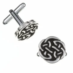 St Justin Cufflinks & Men's Accessories|Pewter Gifts & Jewelry|Lugh's Knot Cufflinks