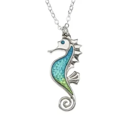 St Justin Necklaces & Pendants|Pewter Gifts & Jewelry|Seahorse Pendant Necklace