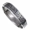 St Justin Pewter Gifts & Jewelry|St. Justin Celtic Knotwork Bangle, Large