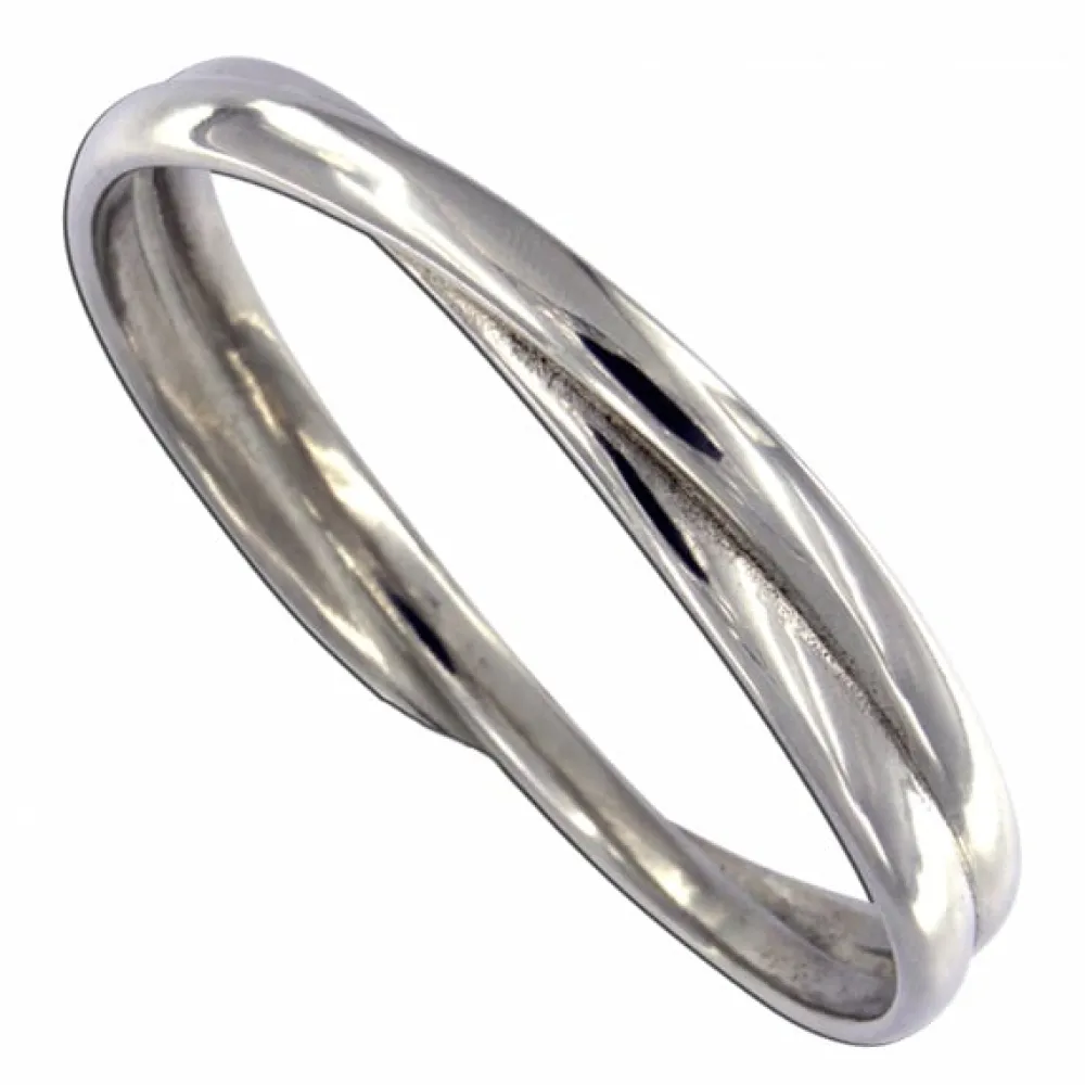 St Justin Bracelets & Bangles|Pewter Gifts & Jewelry|St. Justin Double Loop Bangle, Medium