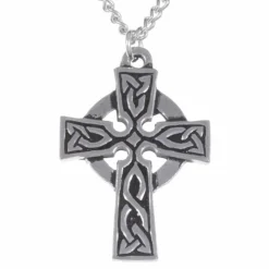 St Justin Necklaces & Pendants|St. Petroc Cross Large Pendant Necklace