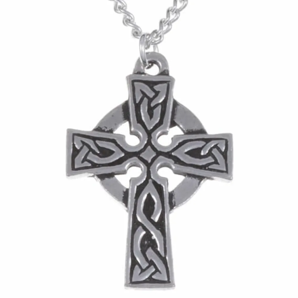 St Justin Necklaces & Pendants|St. Petroc Cross Large Pendant Necklace