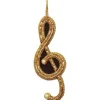 St. Nicolas St. Nicolas Ornaments|Black & Gold Treble Clef Ornament
