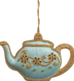 St. Nicolas Souvenirs|St. Nicolas Ornaments|Blue Teapot Ornament