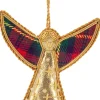 St. Nicolas St. Nicolas Ornaments|Large Tartan Angel Ornament