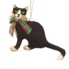 St. Nicolas St. Nicolas Ornaments|Scottish Cat with Tartan Bow Ornament