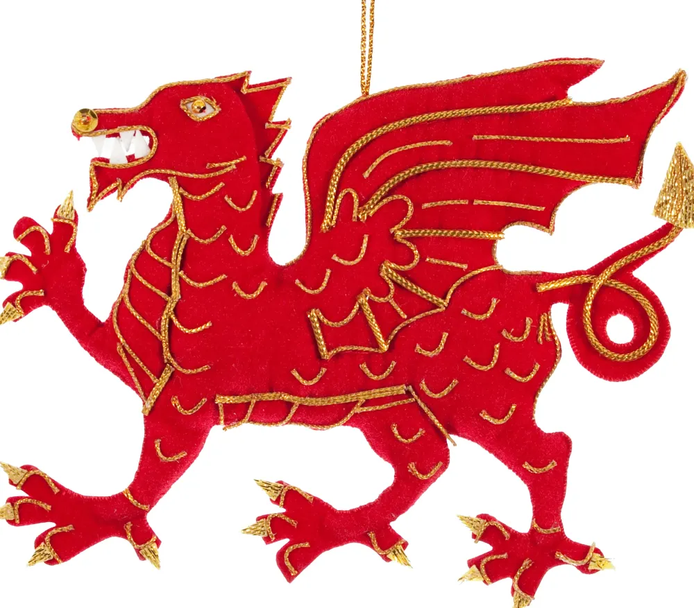 St. Nicolas Souvenirs|St. Nicolas Ornaments|Welsh Dragon Ornament