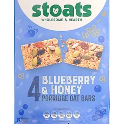 Cereal & Oatmeal|Stoats Blueberry & Honey Porridge Oat Bars