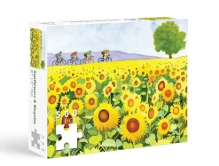 Games & Puzzles|Sunflower and Bikes 500-Piece Puzzle