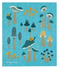 Kitchen Tools|Swedish Dishcloth (Mushrooms - Blue)