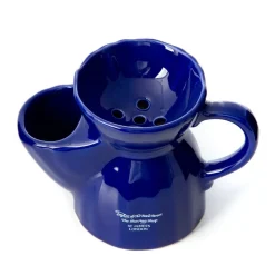 Taylor of Old Bond Street Blades & Shave Accessories|Victorian Ceramic Shaving Mug in Blue