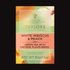 Taylors of Harrogate Taylors Of Harrogate|White Hibiscus & Peach Green 20s