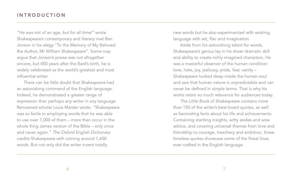 Cultural Icons|Books|The Little Book of Shakespeare: The Best of the Bard