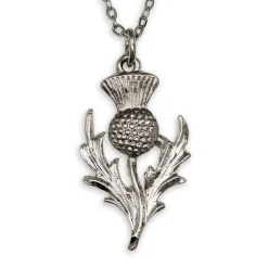 Necklaces & Pendants|Pewter Gifts & Jewelry|Thistle Pendant Necklace