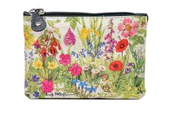 Bath Accessories|Tinnakeenly Leathers Irish Wild Flowers Small Zip Purse
