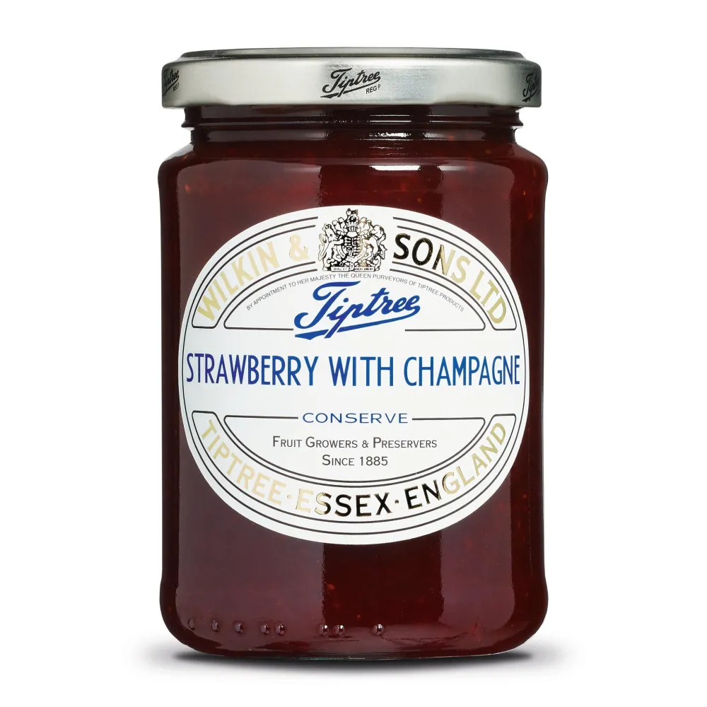 Tiptree Jams & Marmalade|Strawberry with Champagne Preserve