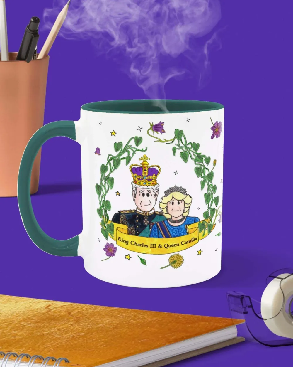 To Home From London Souvenirs|Cultural Icons|King Charles III & Queen Camilla Coronation Mug