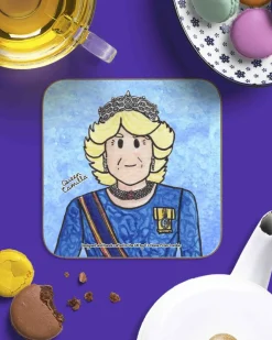 To Home From London Souvenirs|Queen Camilla Magnetic Coaster