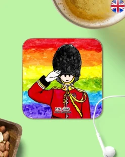 To Home From London Souvenirs|Rainbow Guard Magnetic Coaster