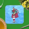 To Home From London Souvenirs|Scotland Bagpiper Magnetic Coaster