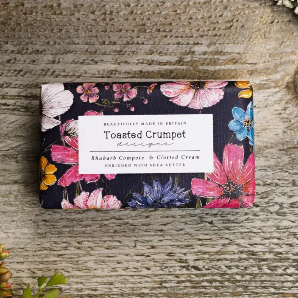 Toasted Crumpet Bar Soaps|Rhubarb & Clotted Cream Soap