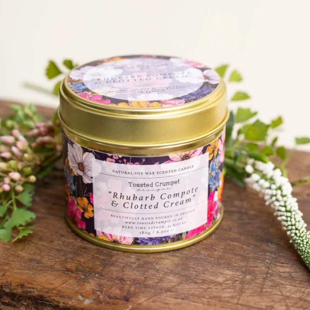 Toasted Crumpet Home Fragrance|Rhubarb & Clotted Cream Candle